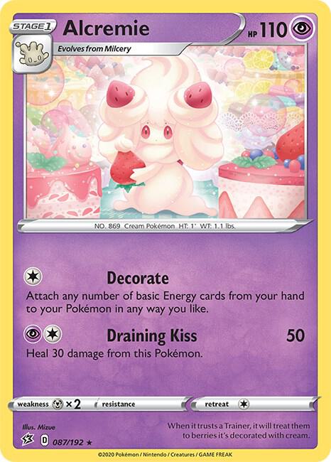 Alcremie 087/192 Rare Rebel Clash Pokémon card