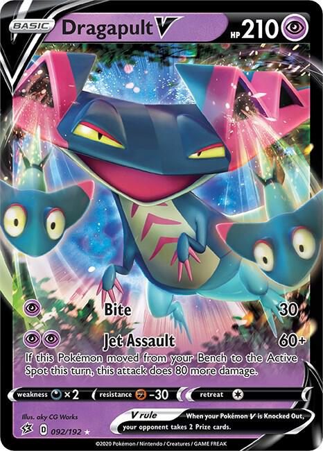 Dragapult V 092/192 Ultra Rare Rebel Clash Pokémon card