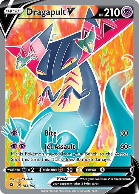 Dragapult V (Full Art) - 183/192 Ultra Rare SWSH02: Rebel Clash