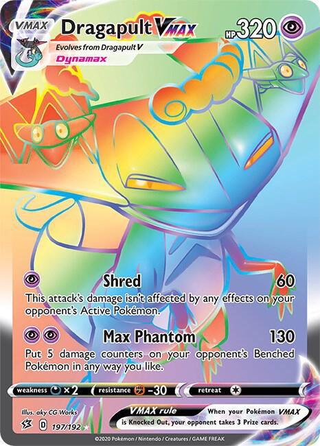 Dragapult VMAX (Secret) 197/192 Secret Rare Rebel Clash Pokémon card