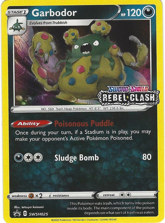 Garbodor - SWSH025 (Prerelease) - SWSH025 Promo SWSH: Sword & Shield Promo Cards