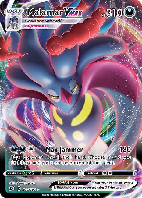 Malamar VMAX 122/192 Ultra Rare Rebel Clash Pokémon card
