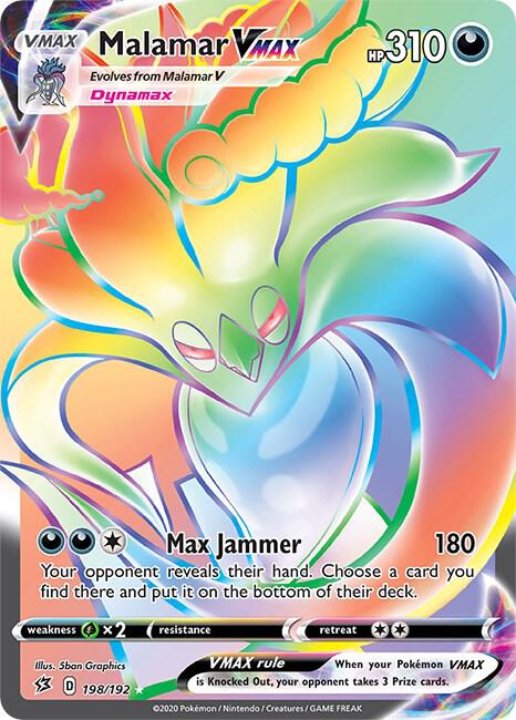 Malamar VMAX (Secret) 198/192 Secret Rare Rebel Clash Pokémon card