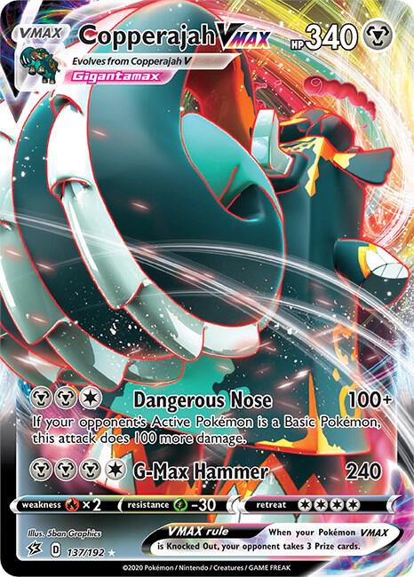 Copperajah VMAX 137/192 Ultra Rare Rebel Clash Pokémon card