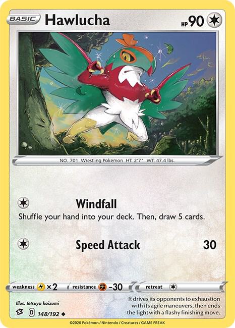 Hawlucha 148/192 Uncommon Rebel Clash Pokémon card