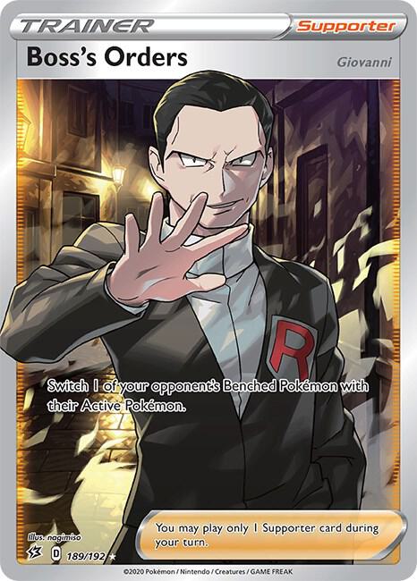 Boss's Orders (Full Art) - 189/192 Ultra Rare SWSH02: Rebel Clash