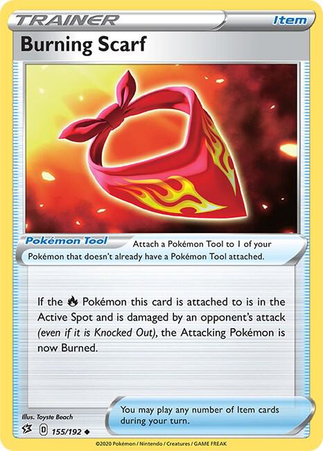 Burning Scarf 155/192 Uncommon Rebel Clash Pokémon card