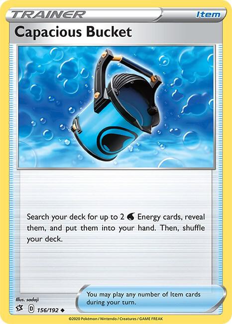 Capacious Bucket 156/192 Uncommon Rebel Clash Pokémon card