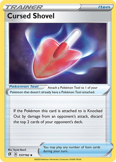 Cursed Shovel 157/192 Uncommon Rebel Clash Pokémon card