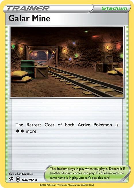 Galar Mine 160/192 Uncommon Rebel Clash Pokémon card