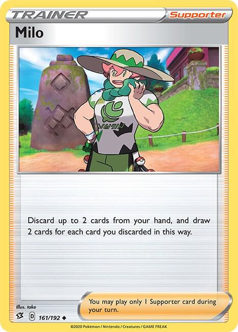 Milo 161/192 Uncommon Rebel Clash Pokémon card