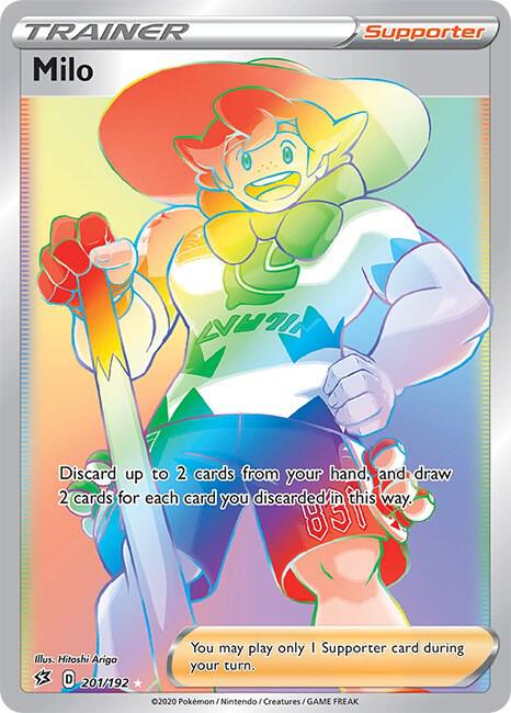 Milo (Secret) 201/192 Secret Rare Rebel Clash Pokémon card
