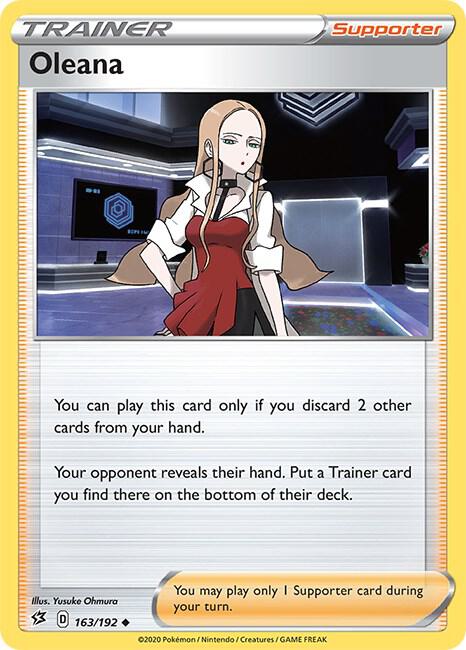 Oleana 163/192 Uncommon Rebel Clash Pokémon card