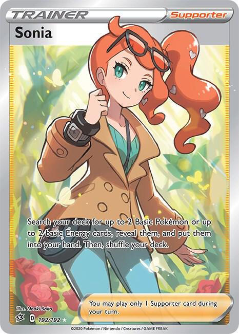 Sonia (Full Art) 192/192 Ultra Rare Rebel Clash Pokémon card