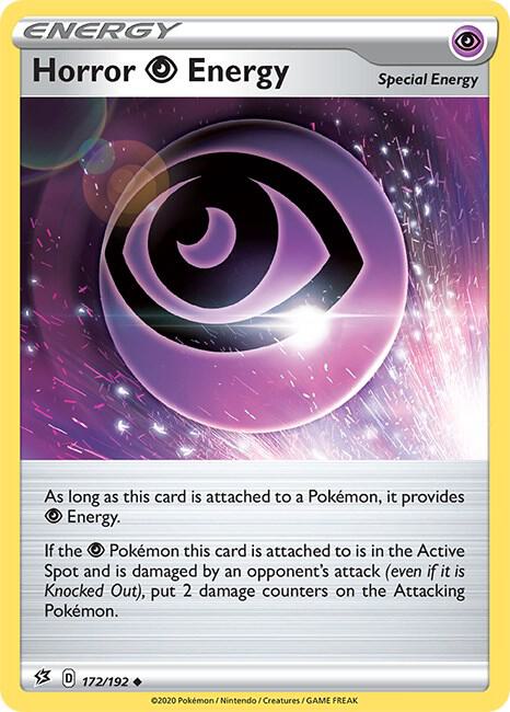 Horror P Energy 172/192 Uncommon Rebel Clash Pokémon card