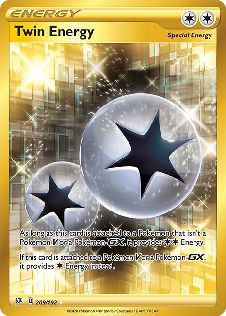 Twin Energy (Secret) - 209/192 Secret Rare SWSH02: Rebel Clash