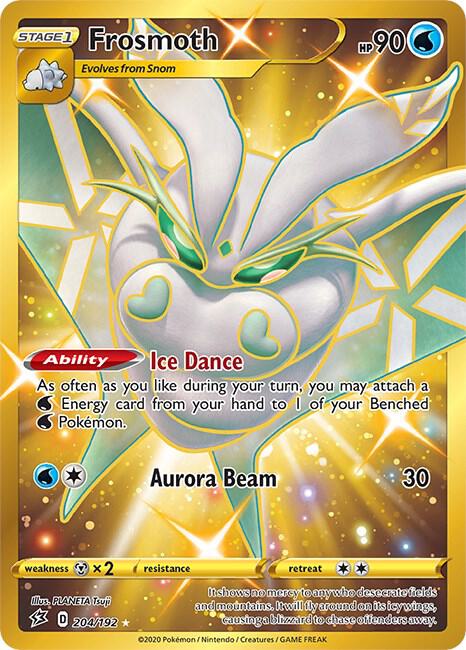 Frosmoth (Secret) 204/192 Secret Rare Rebel Clash Pokémon card