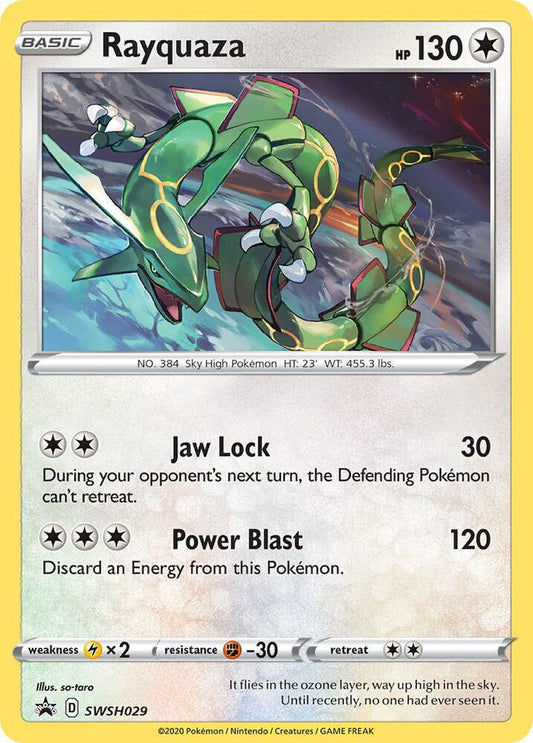Rayquaza - SWSH029 SWSH029 Promo Sword & Shield Promo Cards Pokémon card
