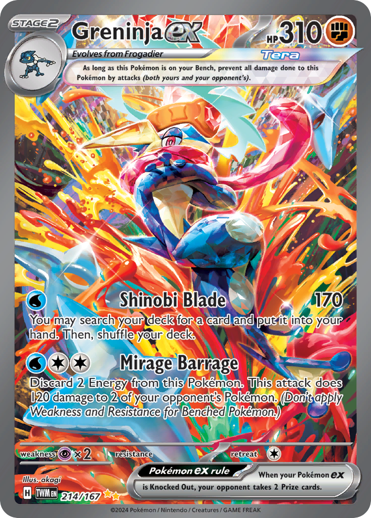 Greninja ex 214/167 Special Illustration Rare Twilight Masquerade