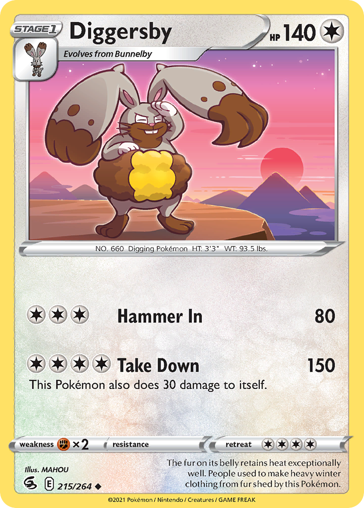 Diggersby 215/264 Uncommon Fusion Strike