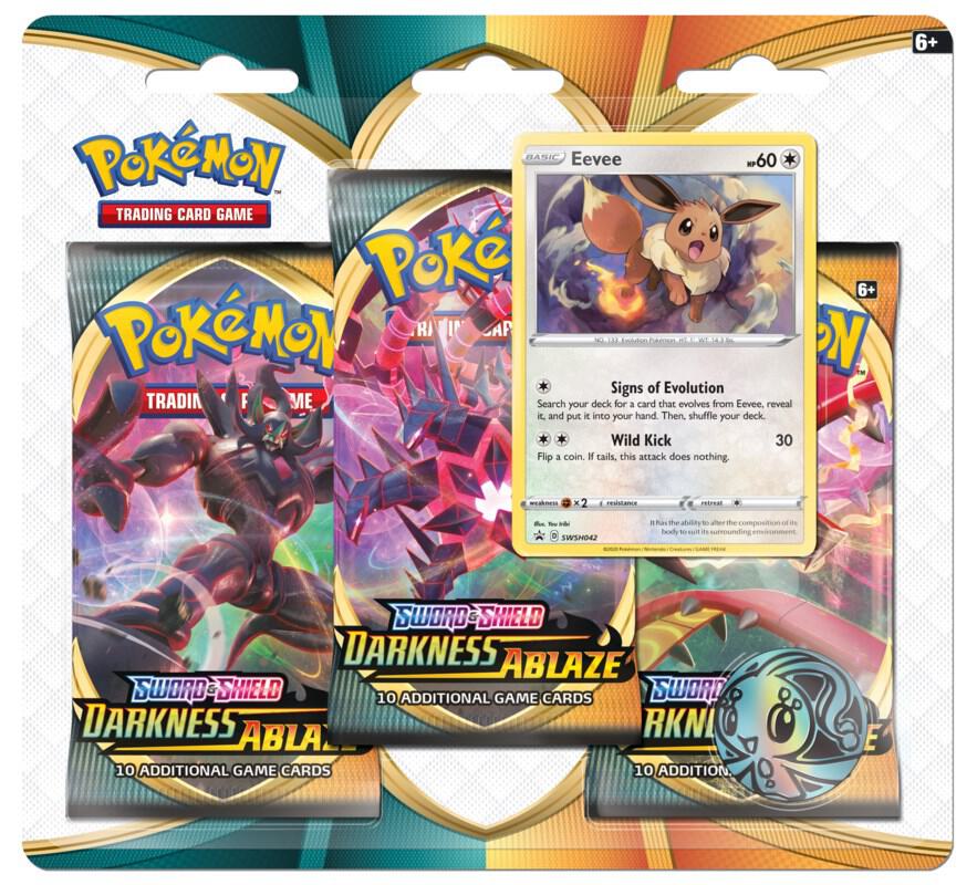 Darkness Ablaze 3 Pack Blister [Eevee] Pokémon card