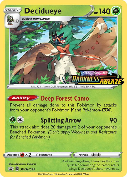 Decidueye - SWSH035 (Prerelease) - SWSH035 Promo SWSH: Sword & Shield Promo Cards