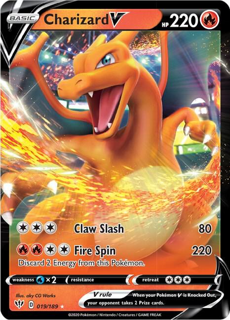 Charizard V 019/189 Ultra Rare Darkness Ablaze Pokémon card