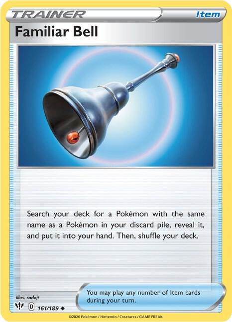 Familiar Bell 161/189 Uncommon Darkness Ablaze Pokémon card