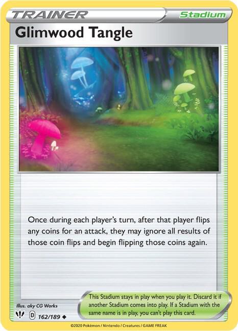 Glimwood Tangle 162/189 Uncommon Darkness Ablaze Pokémon card
