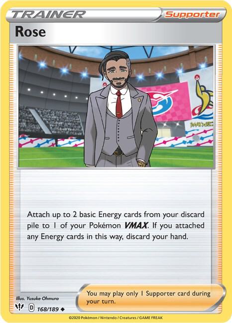 Rose 168/189 Uncommon Darkness Ablaze Pokémon card