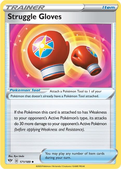 Struggle Gloves 171/189 Uncommon Darkness Ablaze Pokémon card