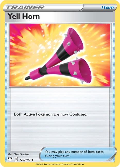 Yell Horn 173/189 Uncommon Darkness Ablaze Pokémon card
