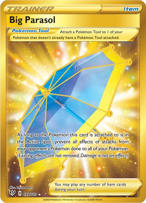 Big Parasol (Secret) 199/189 Secret Rare Darkness Ablaze Pokémon card