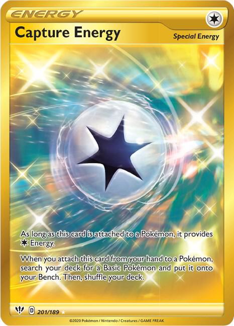 Capture Energy (Secret) - 201/189 Secret Rare SWSH03: Darkness Ablaze
