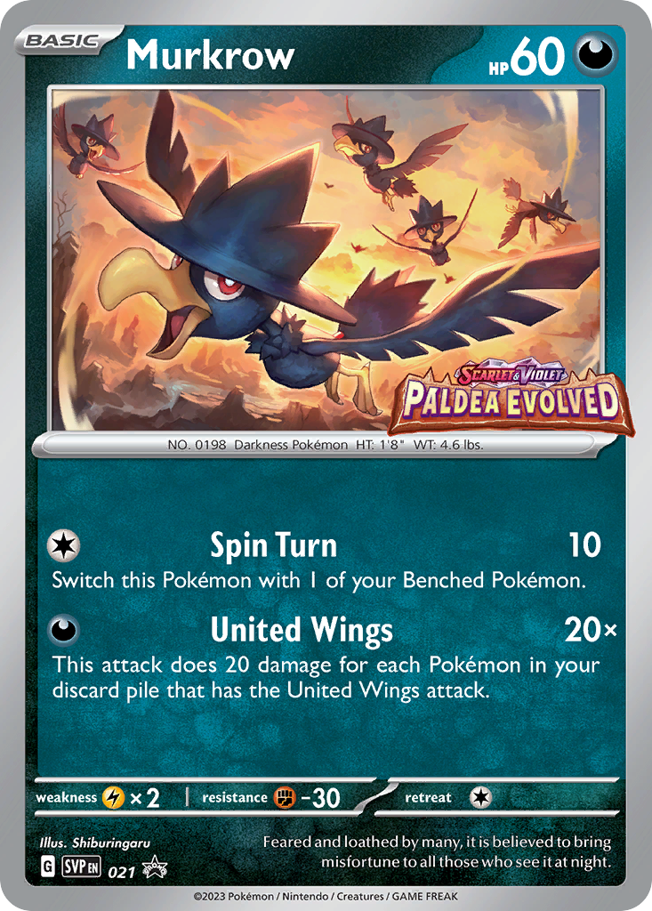 Murkrow 021/165 Promo Scarlet & Violet Black Star Promos