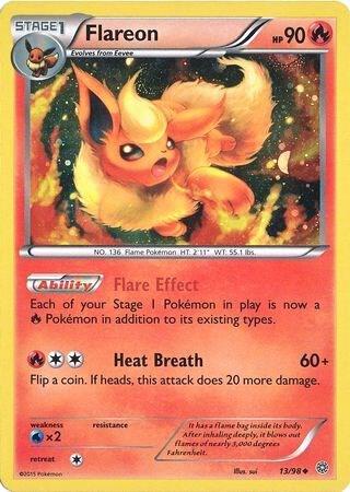 Flareon - 13/98 (Cosmos Holo) 013/098 Promo Miscellaneous Cards & Products Pokémon card