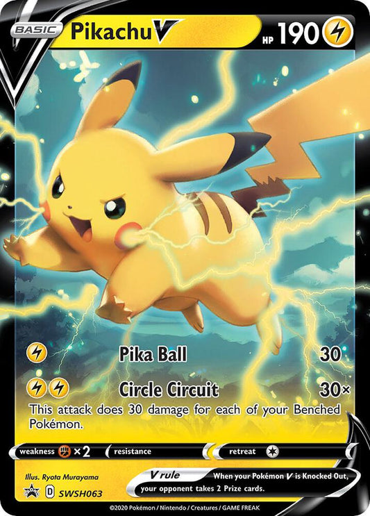 Pikachu V - SWSH063 SWSH063 Promo Sword & Shield Promo Cards Pokémon card