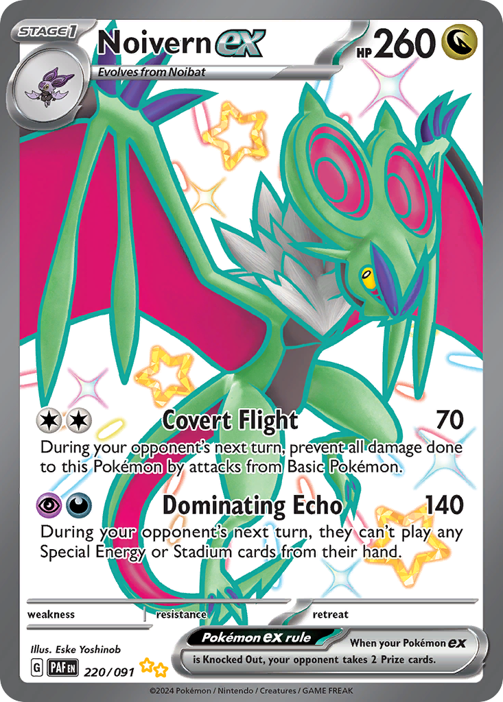 Noivern ex 220/091 Shiny Ultra Rare Paldean Fates