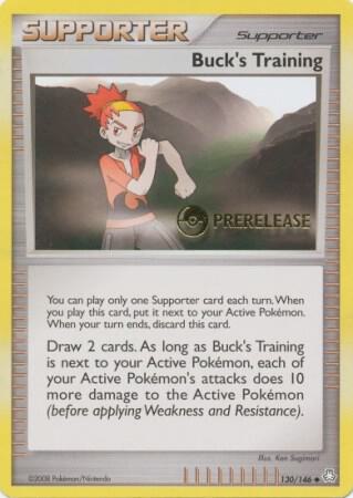 Buck's Training - 130/146 (Prerelease) 130 Promo Miscellaneous Cards & Products Pokémon card
