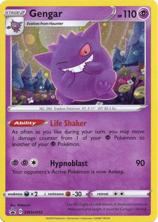 Gengar - SWSH052 SWSH052 Promo Sword & Shield Promo Cards Pokémon card