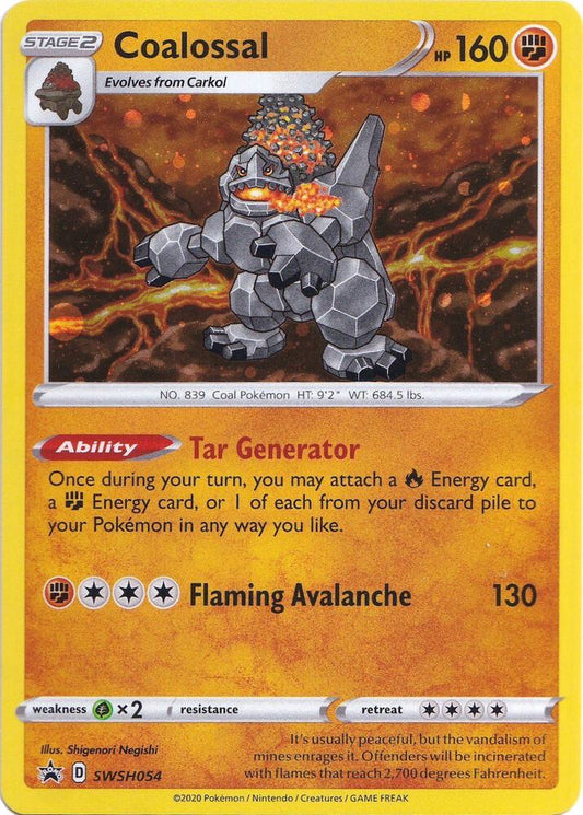 Coalossal - SWSH054 - SWSH054 Promo SWSH: Sword & Shield Promo Cards
