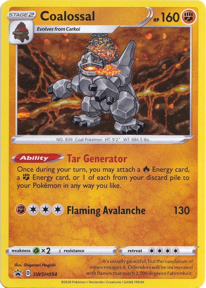 Coalossal - SWSH054 SWSH054 Promo Sword & Shield Promo Cards Pokémon card