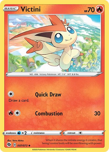 Victini 07/73 Uncommon Champion's Path Pokémon card