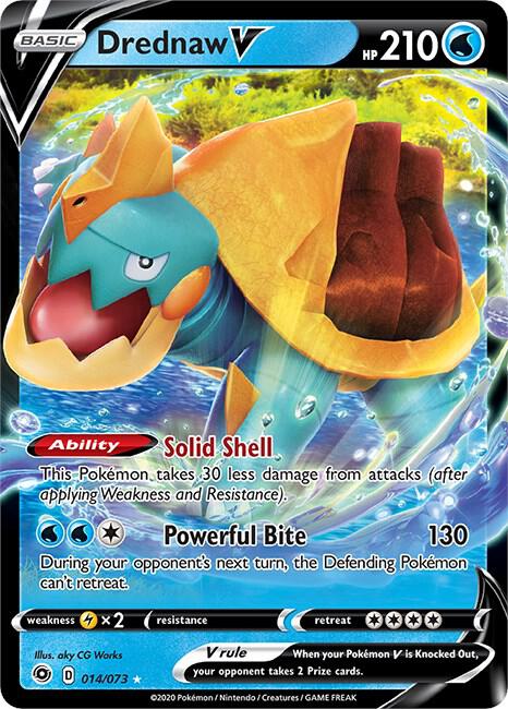 Drednaw V 14/73 Ultra Rare Champion's Path Pokémon card