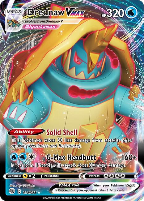 Drednaw VMAX 15/73 Ultra Rare Champion's Path Pokémon card