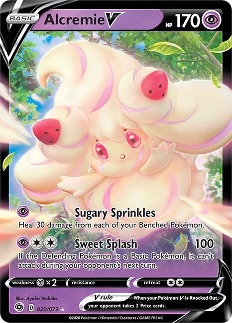 Alcremie V 22/73 Ultra Rare Champion's Path Pokémon card