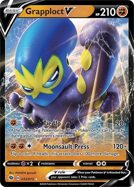 Grapploct V 32/73 Ultra Rare Champion's Path Pokémon card