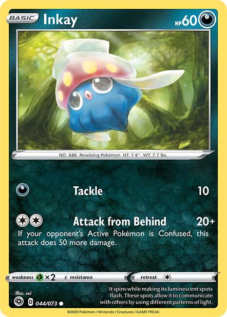Inkay 44/73 Common Champion's Path Pokémon card