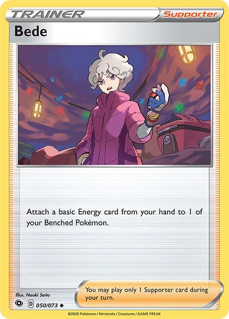 Bede 50/73 Uncommon Champion's Path Pokémon card