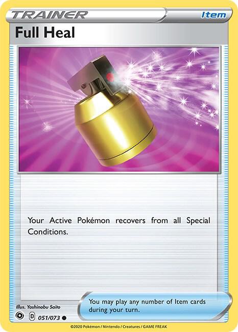Full Heal 51/73 Common Champion's Path Pokémon card